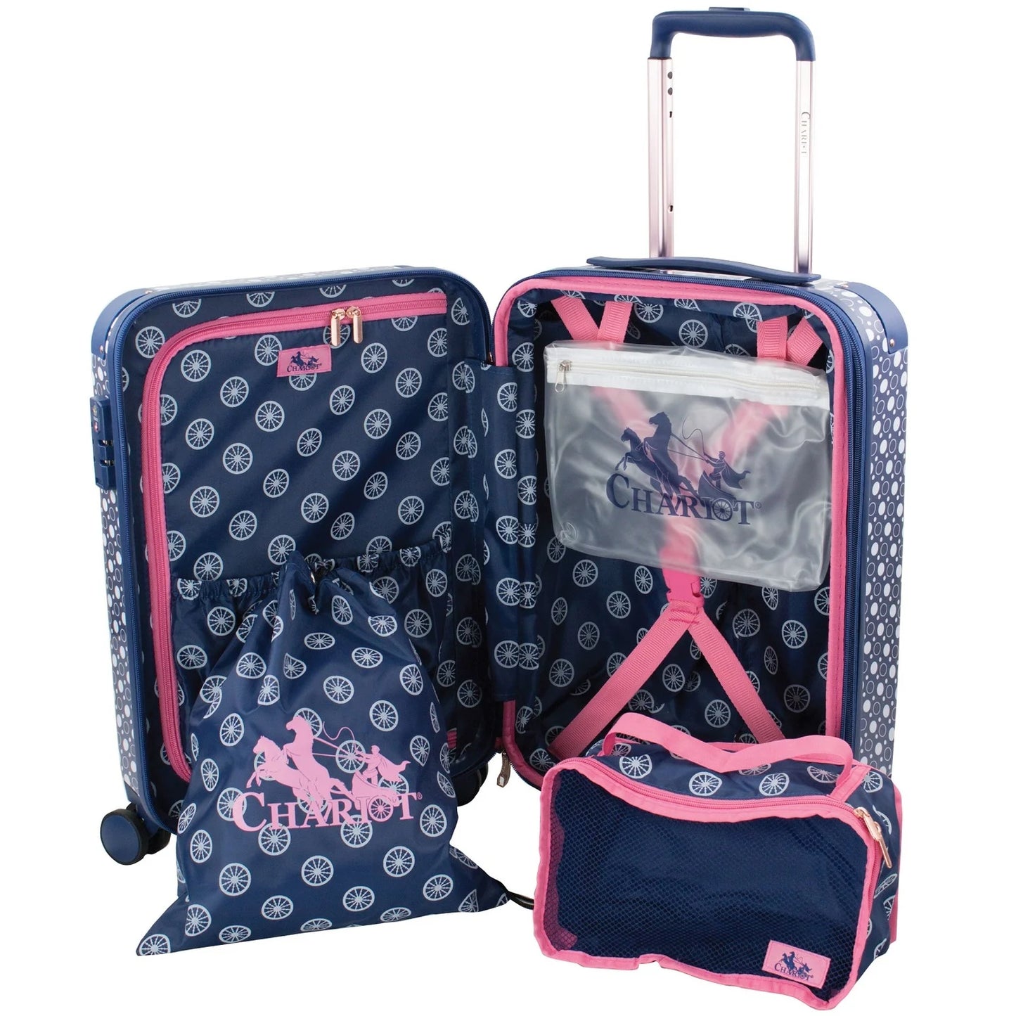 Chariot Park Avenue Hardside 2-Piece Carry-On Spinner Luggage Set - Fern