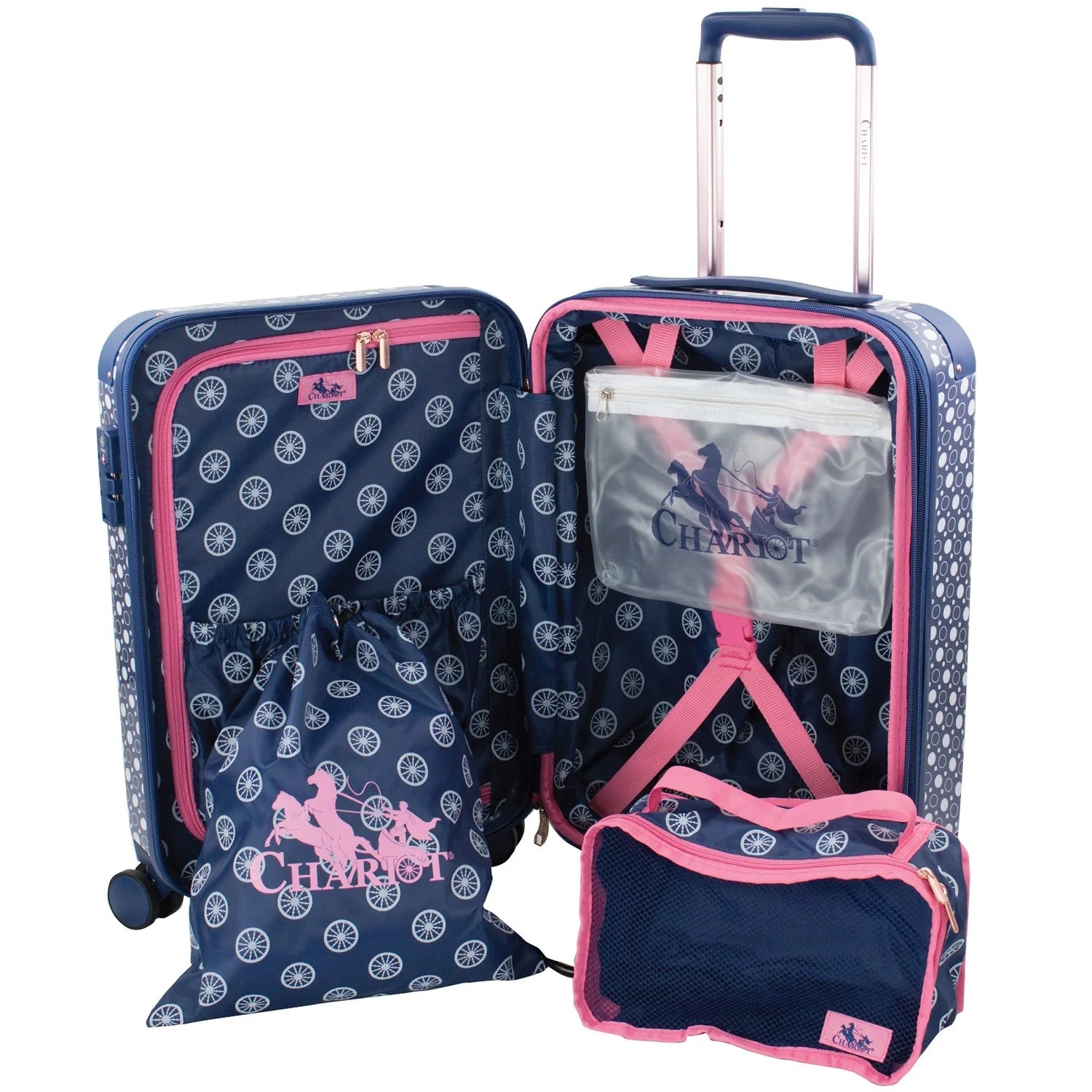 Chariot Park Avenue Hardside 2-Piece Carry-On Spinner Luggage Set - Fern