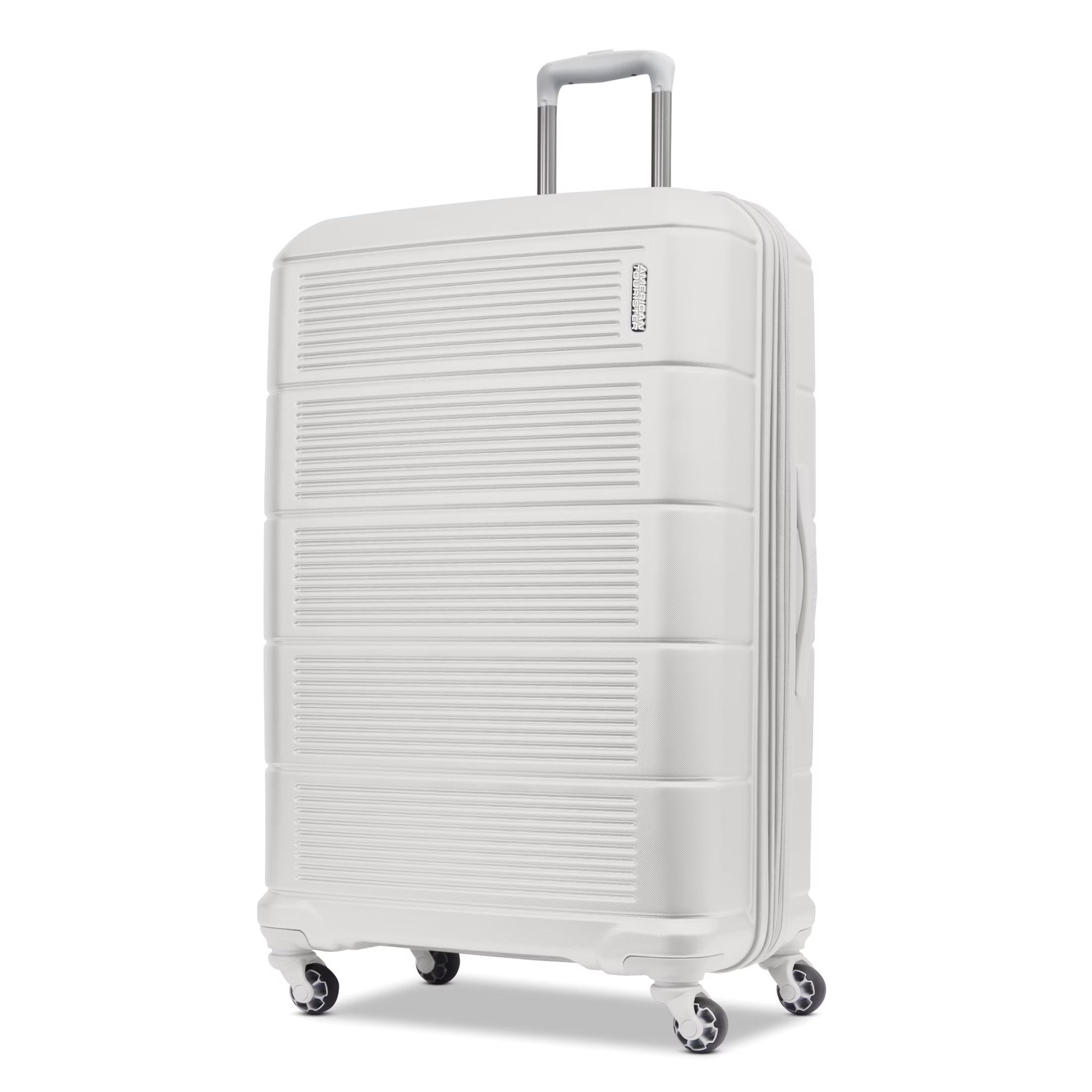 American Tourister Stratum 2.0 28-Inch Hardside Checked Luggage with Spinner Wheels - White