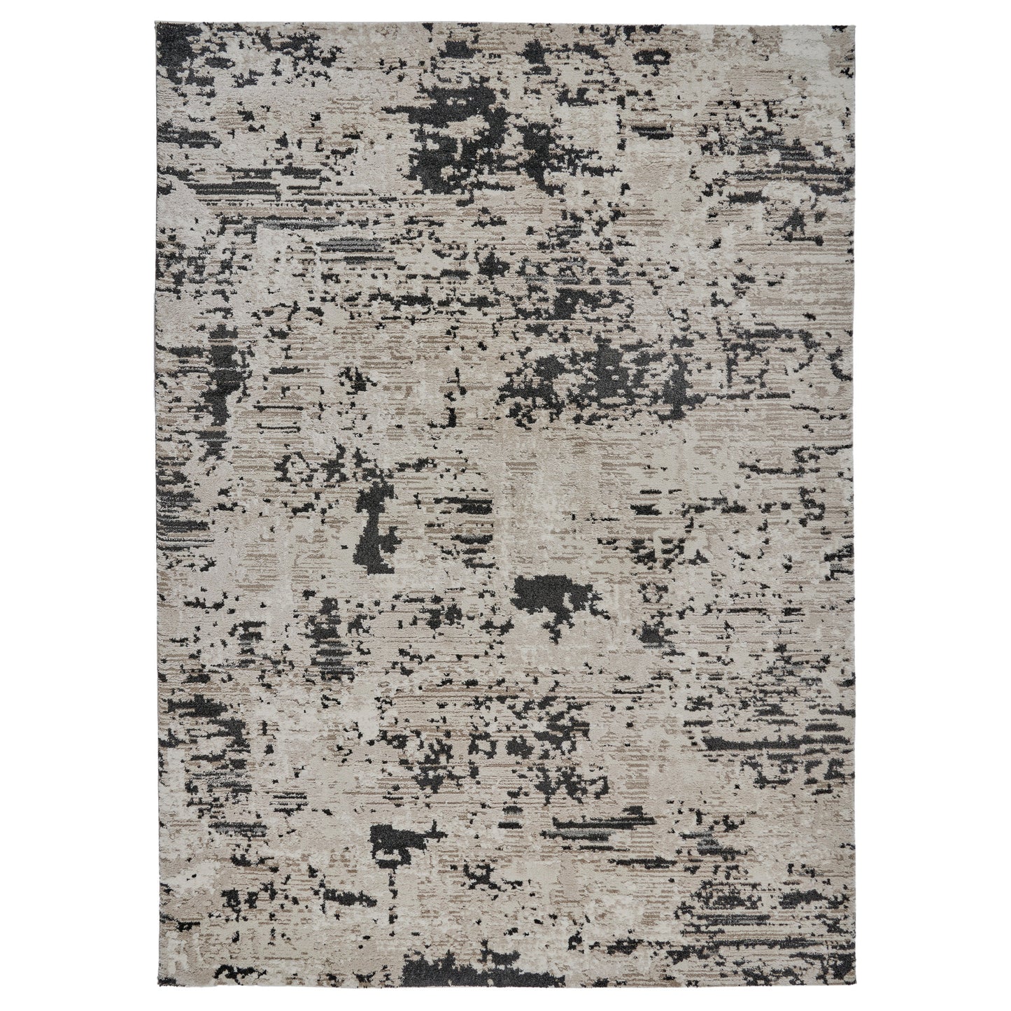 Solaris Area Rug, Argent Charcoal, 6’6” x 9’