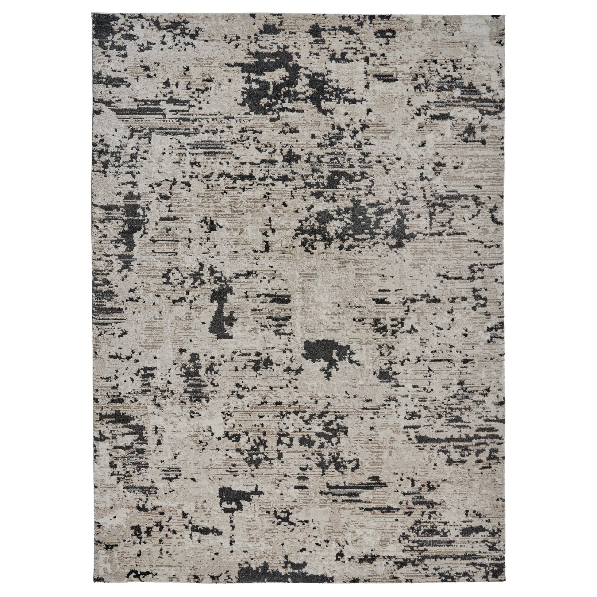 Solaris Area Rug, Argent Charcoal, 6’6” x 9’