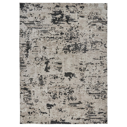 Solaris Area Rug, Argent Charcoal, 6’6” x 9’