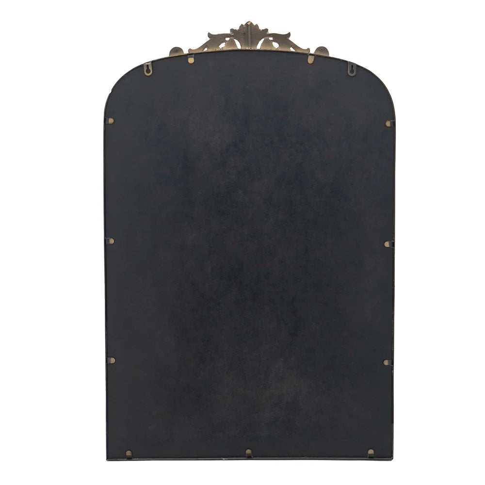 Mirror, Gold Arch Bathroom Vanity Mirror, 24" x 36" Baroque Inspired Wall Mirror,for Bathroom Bedroom Living Room,Gold