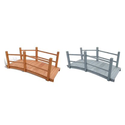 vidaXL Garden Bridge for Patio Pond Flower Bed Patio Decor Outdoor Garden Wood