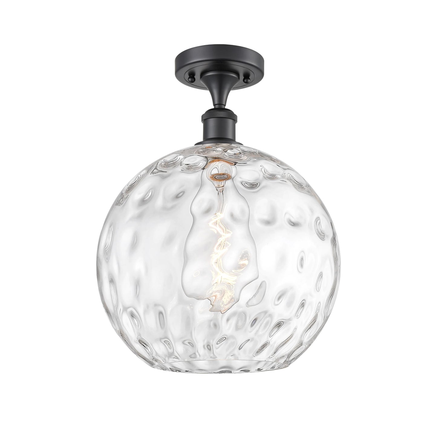 Innovations Lighting 516-1C-17-12 Athens Semi-Flush Athens 12" Wide Semi-Flush Globe