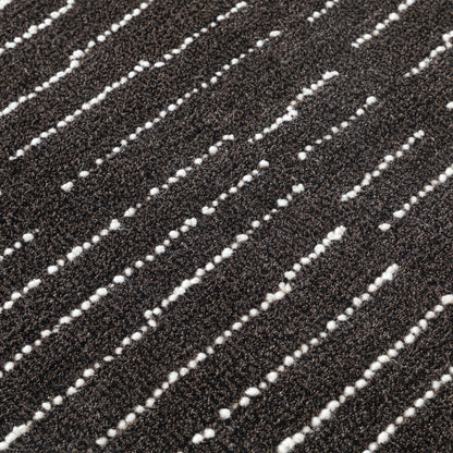 Obeetee Nomad Wool Area Rug Collection, Nina Charcoal
