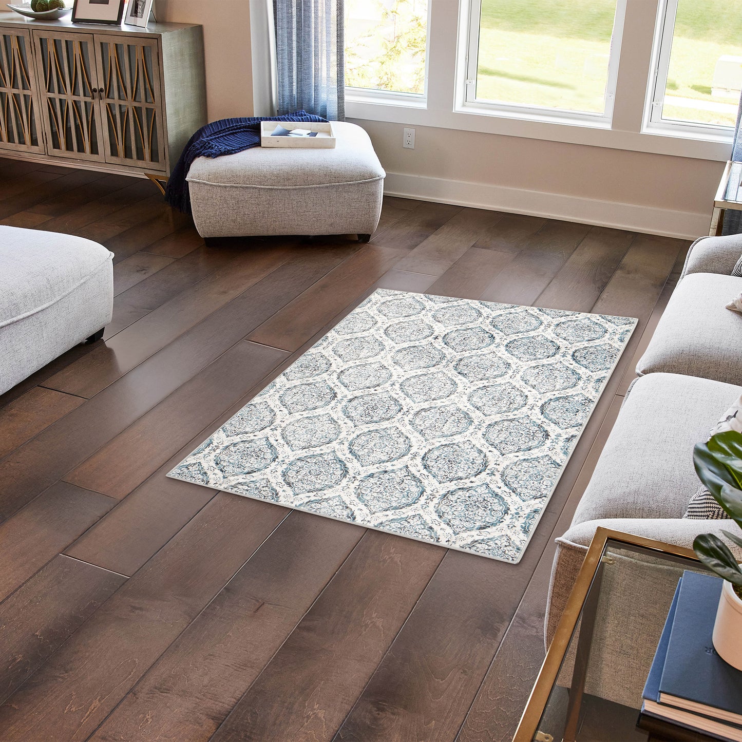 Wyatt & Ash Washable Indoor Area Rug, Alisha 3' x 5'