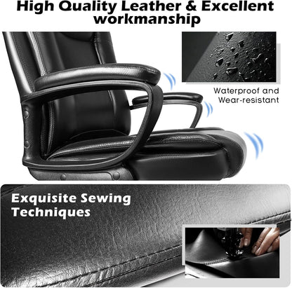 Bossin Big and Tall Home Office Computer chair for Adults, High Back Desk Chair for Heavy Duty 400 LBS