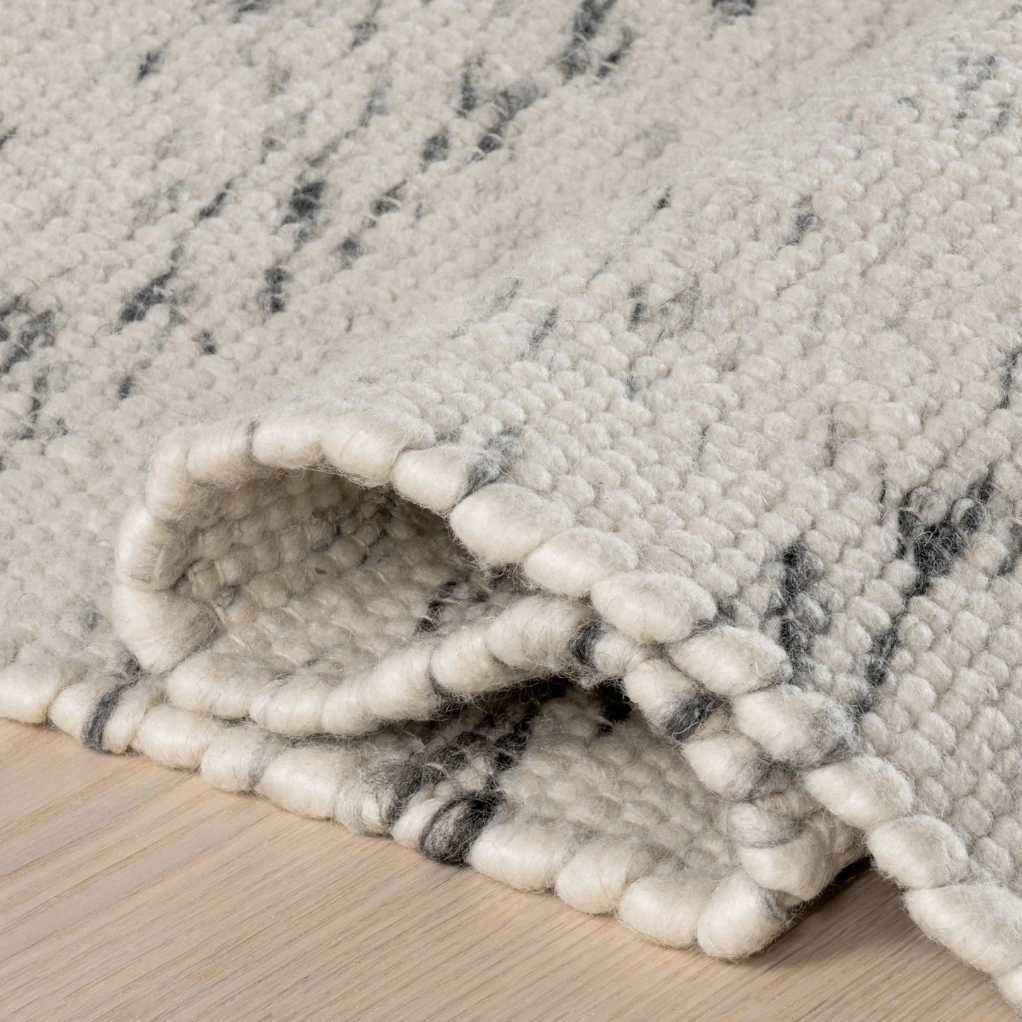 Frenshe Interiors x Rugs USA Santa Ynez Marled Area Rug, 4' x 6', Santa Ivory