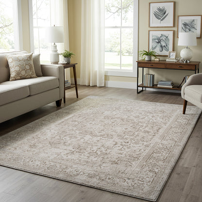 Divina Area Rug, Onida Cream, 5’3” x 7’