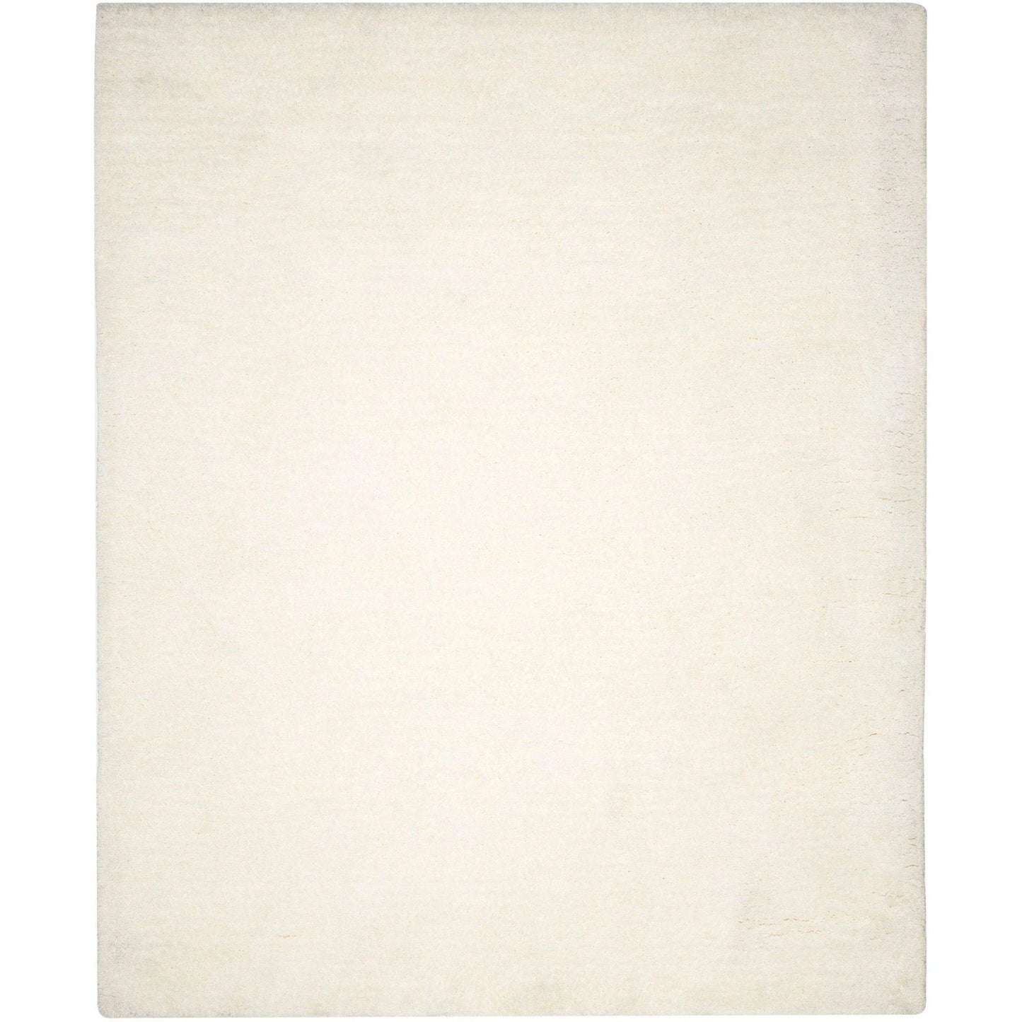 SAFAVIEH Ultimate Atanas Solid Plush Polyester Shag Area Rug, Silver, 4' x 6'