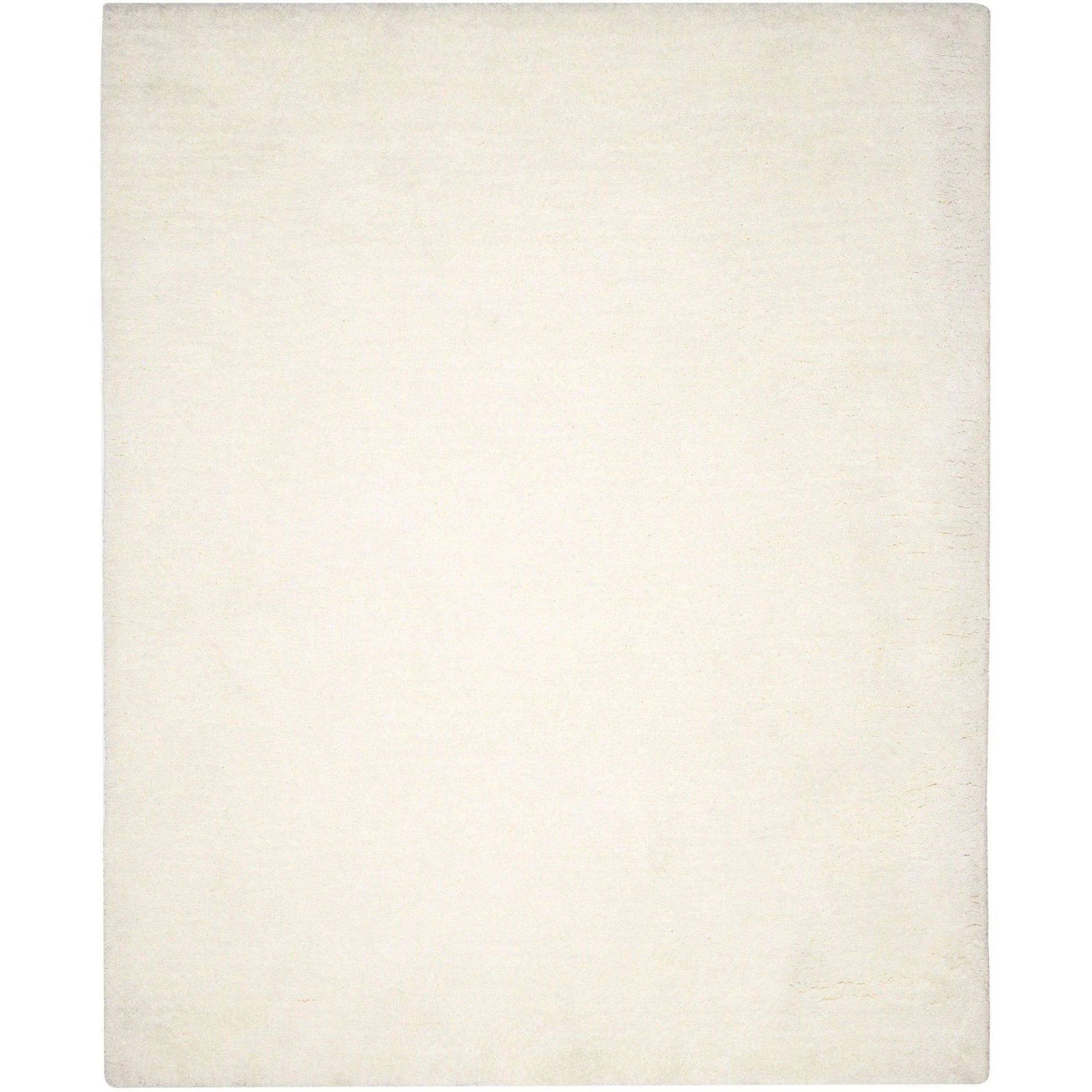 SAFAVIEH Ultimate Atanas Solid Plush Polyester Shag Area Rug, Silver, 4' x 6'