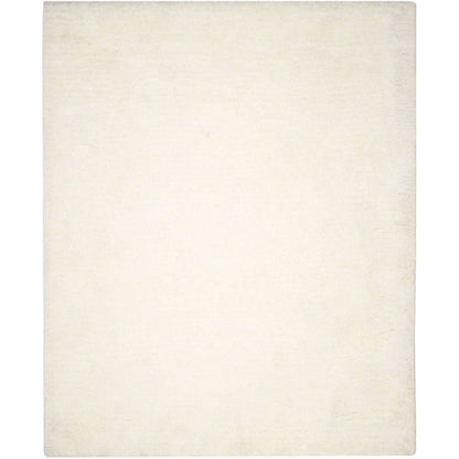 SAFAVIEH Ultimate Atanas Solid Plush Polyester Shag Area Rug, Silver, 4' x 6'