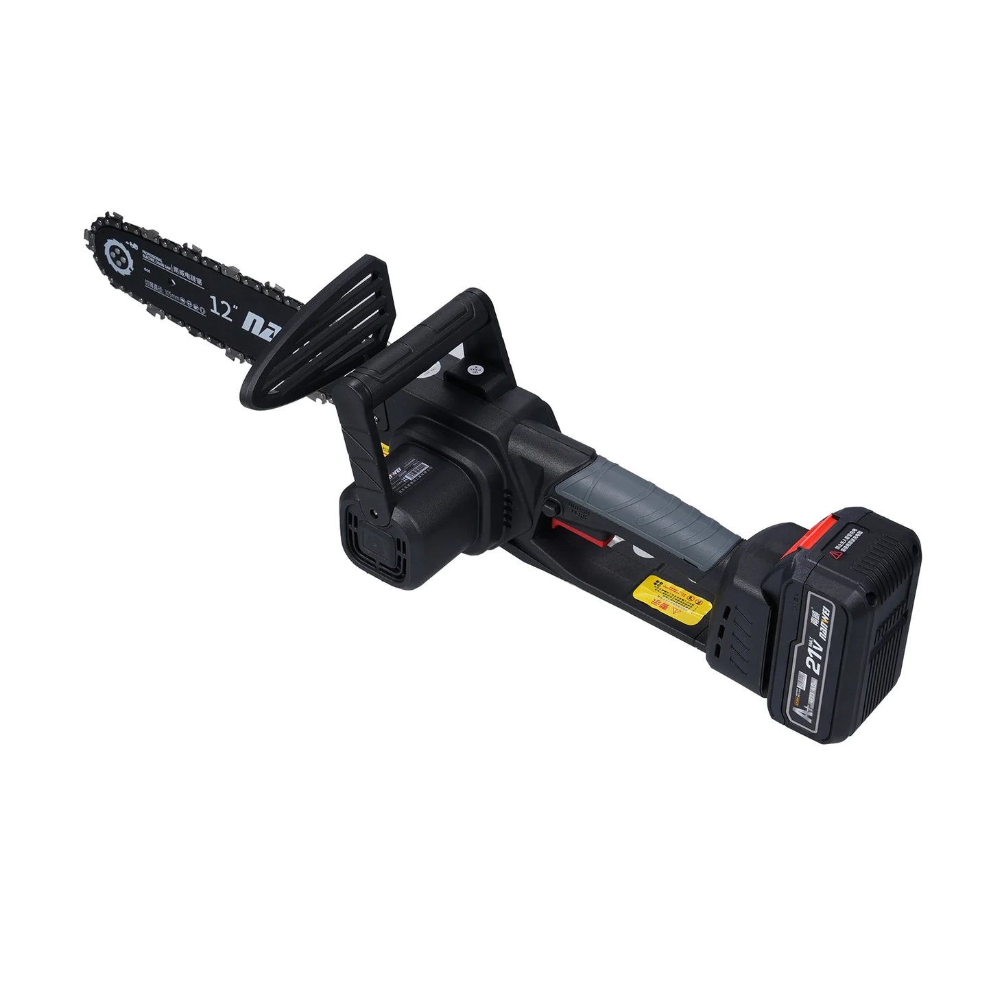12inch 12inch Cordless Chainsaw Electric Chainsaw 21V 4000mah Battery Safety Lock Battery Operated Saw With Brushless Motor For Cutting Trees Garden Pruning