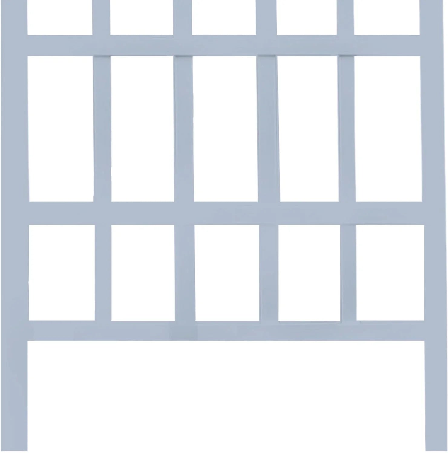 Dura-Trel Melrose 35 x 75 Inch Indoor Outdoor Garden Trellis Plant Support for Vines and Climbing Plants, Flowers, and Vegetables, White