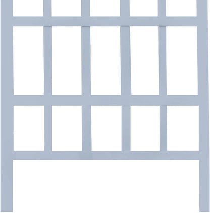Dura-Trel Melrose 35 x 75 Inch Indoor Outdoor Garden Trellis Plant Support for Vines and Climbing Plants, Flowers, and Vegetables, White
