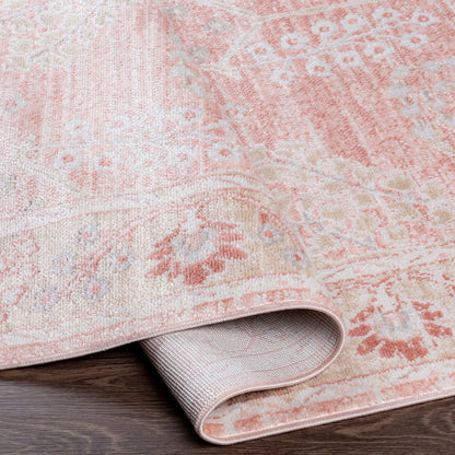 Livabliss St Tropez Vintage Medallion Area Rug,5'3" x 7',Blush
