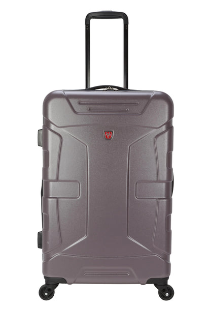 Moda ABS Hard Side 3 Piece Luggage Set, Includes 28-inch and 24-inch and 20-Carry-on Luggage, Purple