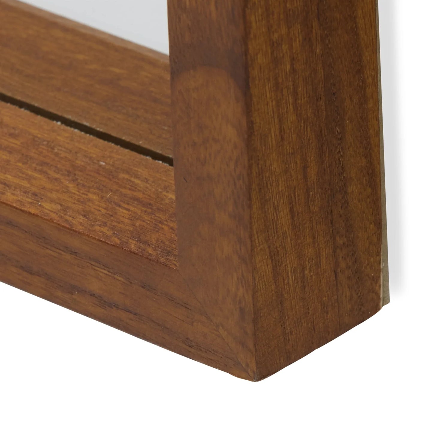 24" x 65" Brown Rectangle Wood Leaner Mirror by Drew Barrymore Flower Home