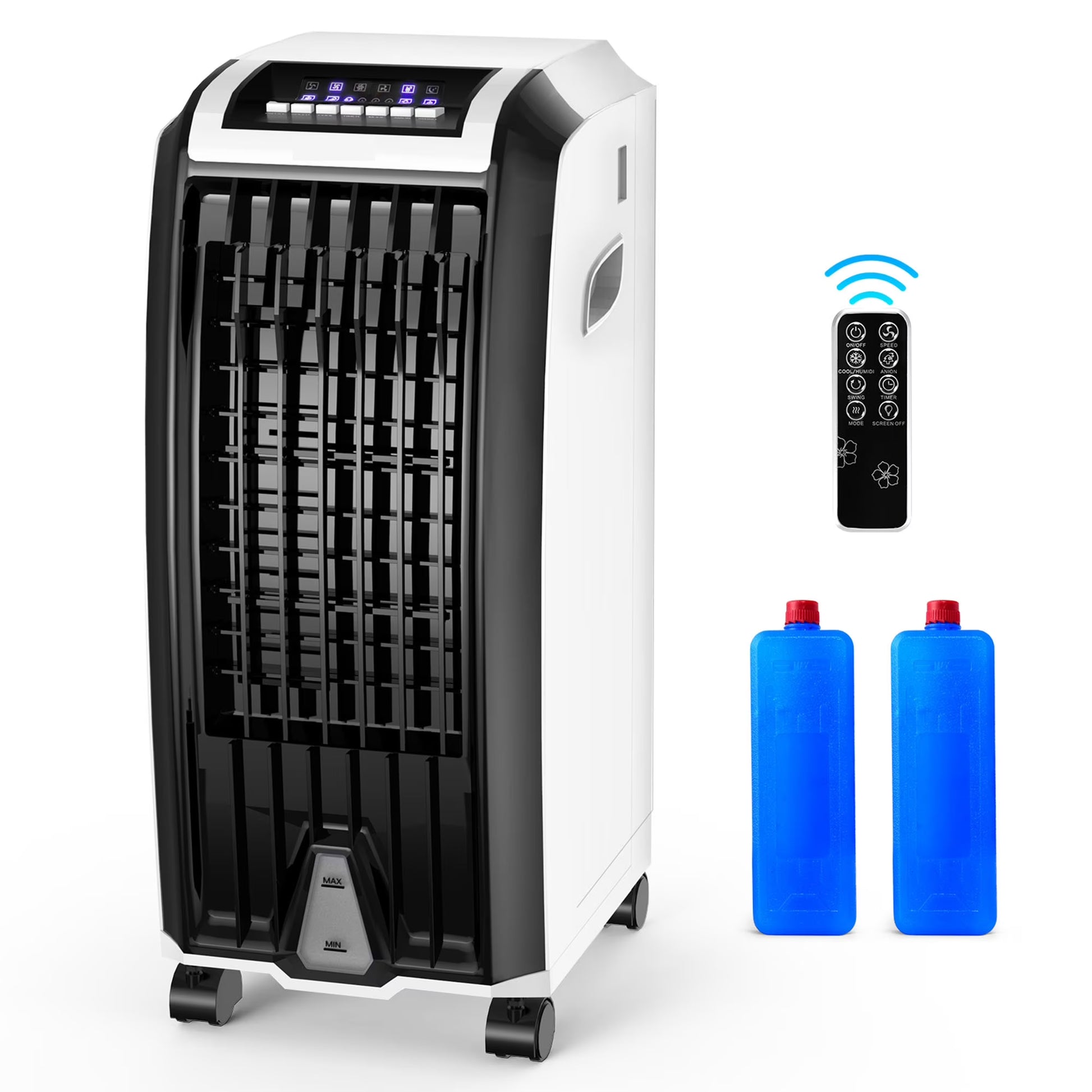 Gymax Portable Air Evaporative Cooler Fan w/Remote Control Casters Home Office