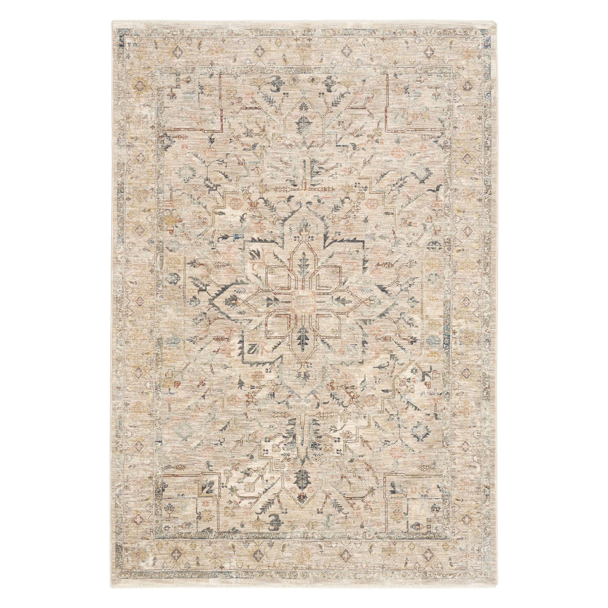 Nourison Antiqua Area Rug, Rose 5’3” x 7’6”