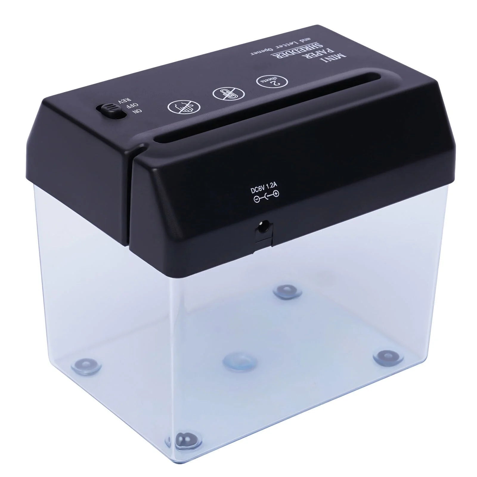 Electric Paper Shredder Cross-cut A4 Desktop Paper Shredder for Home Office USB and Battery Operated
