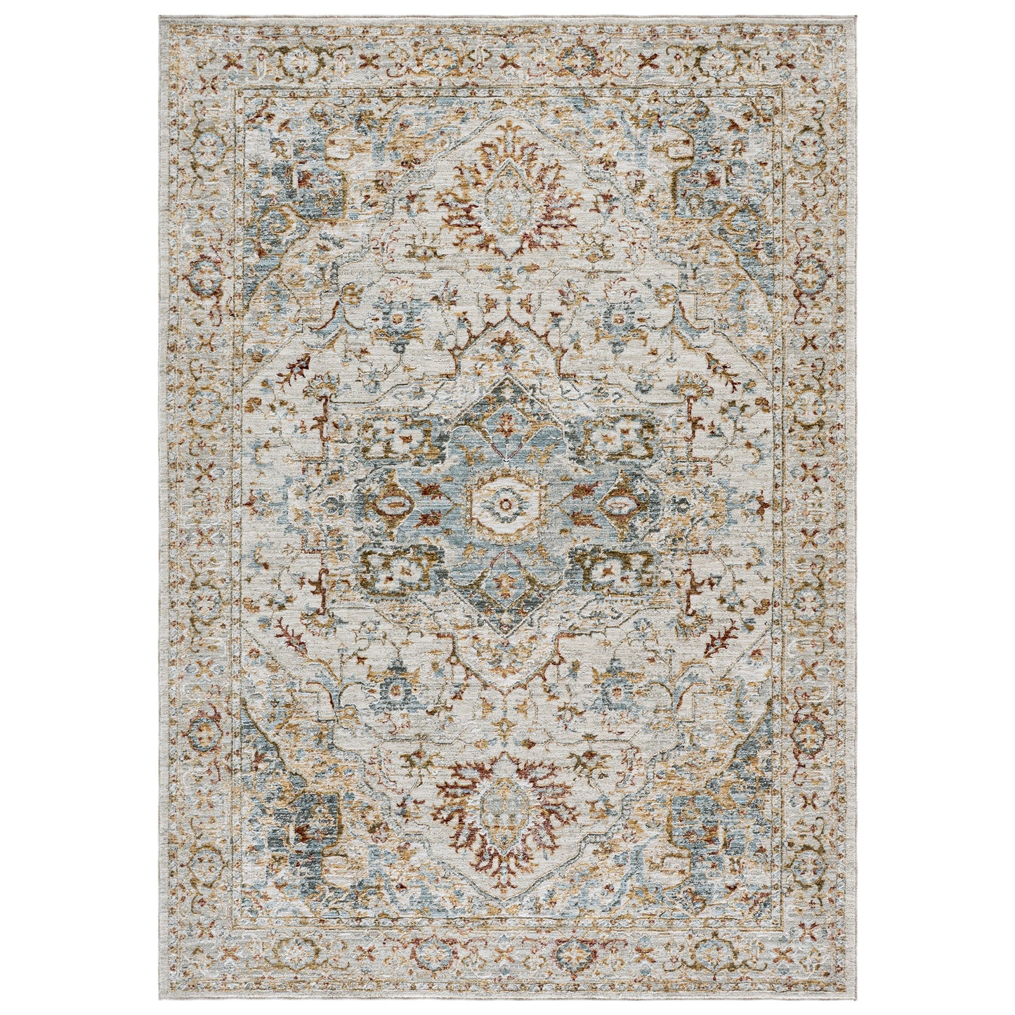 Safavieh Hamilton Area Rug, Ivory Blue, 5’3” x 7’6”