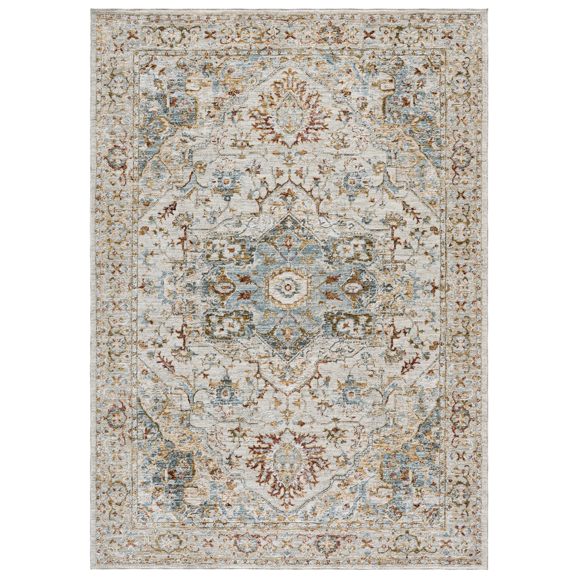 Safavieh Hamilton Area Rug, Ivory Blue, 5’3” x 7’6”