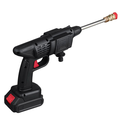 Mixfeer Cordless Pressure Washer, 50 PSI Portable Pressure Cleaner Handheld with One Battery and 24V 1500mAh Rechargeable Battery Electric Pressure Washer for Washing Cars, Watering Flowers, Cleani