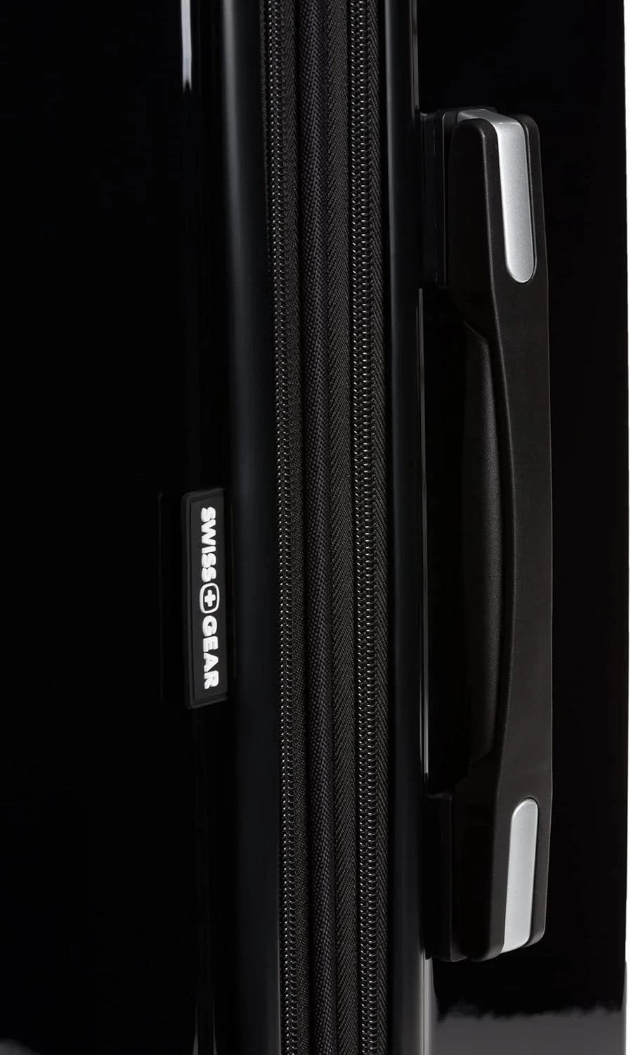 SwissGear 7786 Hardside Expandable Luggage with Spinner Wheels, Black, Checked-Large 27-Inch