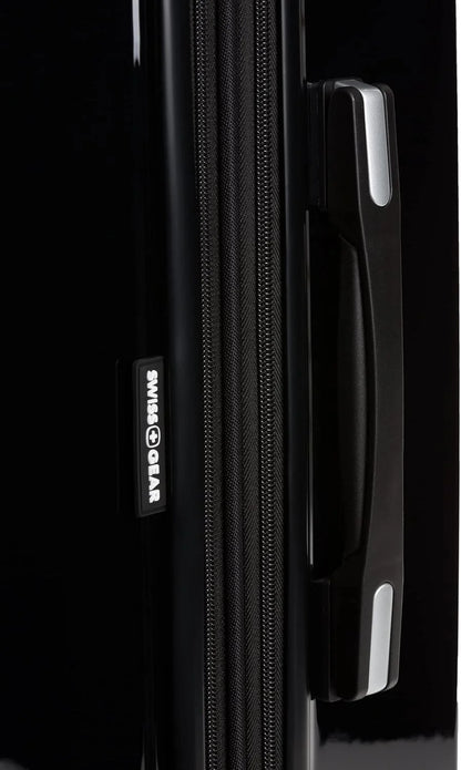 SwissGear 7786 Hardside Expandable Luggage with Spinner Wheels, Black, Checked-Large 27-Inch