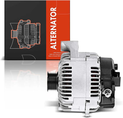 A-Premium Alternator Compatible with BMW E53 E70 X5 2004-2006, E60 545i 2004-2005, E63 650i 2007-2010, E65 745i, 745Li, 750i, Alpina B7, 4.4L 4.8L, 12V 180Amp Clockwise 6-Groove Pulley