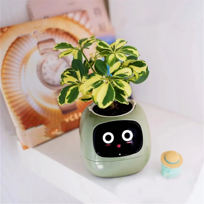 IntelligentFlowerpot Plant Robot Plant Maintenance Customization Smart Robot Rich Expression Interaction CompanionGift,A