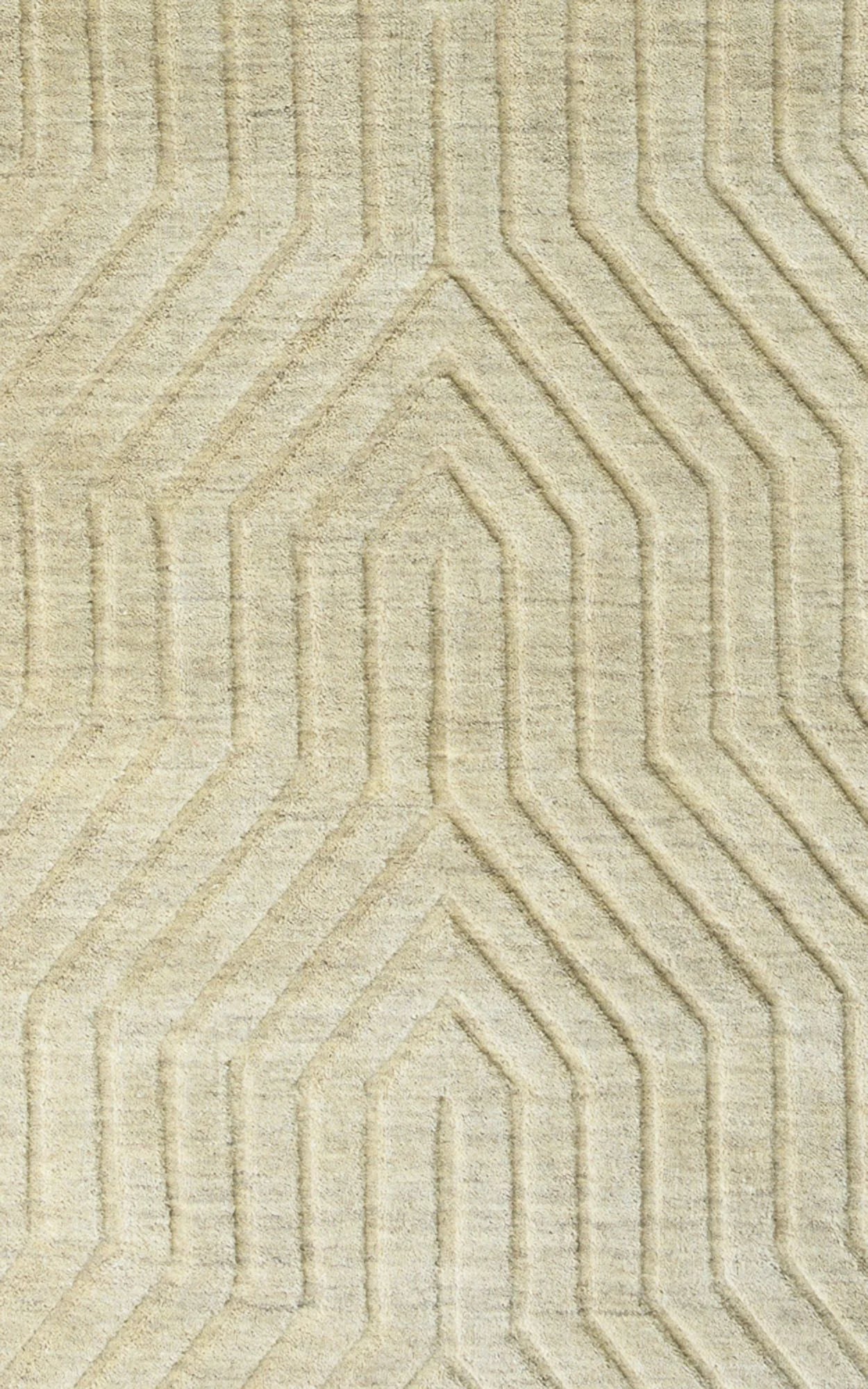 Gatney Rugs Fossumtown Area Rug TC8580 Tan Geometric Angled 3' x 5' Rectangle