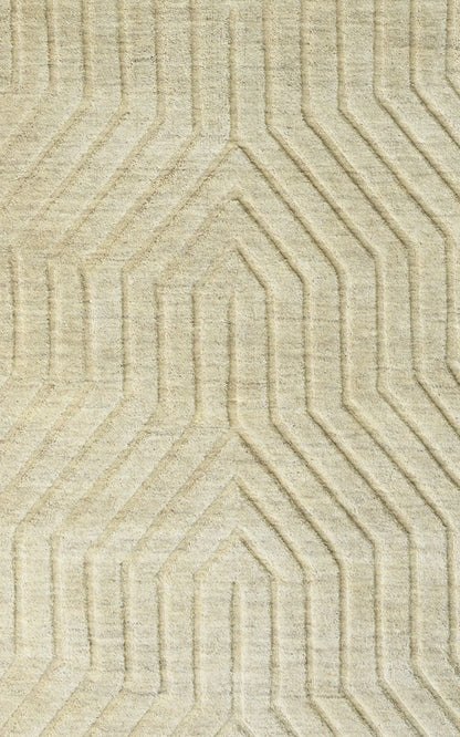 Gatney Rugs Fossumtown Area Rug TC8580 Tan Geometric Angled 3' x 5' Rectangle