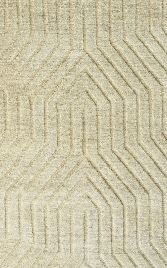 Gatney Rugs Fossumtown Area Rug TC8580 Tan Geometric Angled 3' x 5' Rectangle