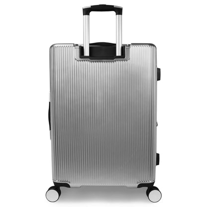 World Traveler Dejuno Monarch 26-Inch Polycarbonate Spinner Luggage - Rose Gold