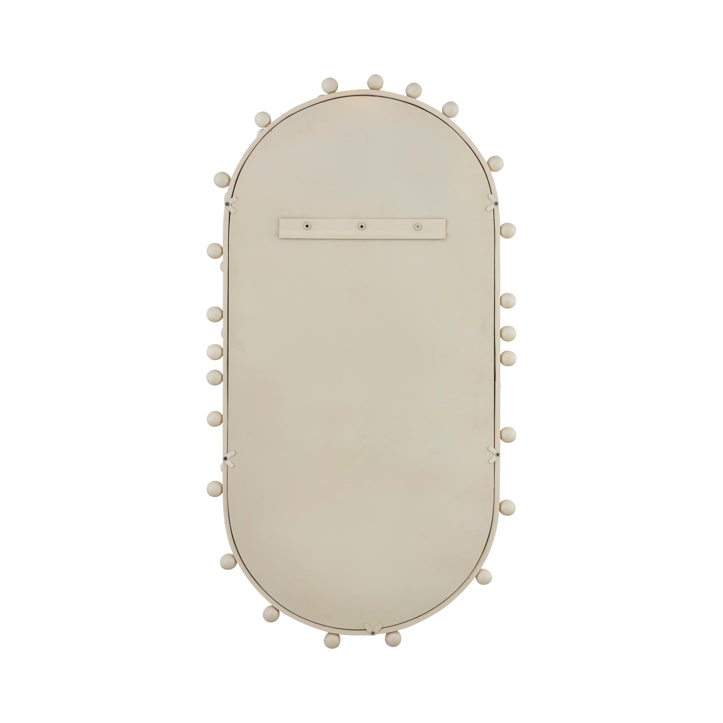 TOV Furniture Bubbles Ivory Large Oval Wall Mirror