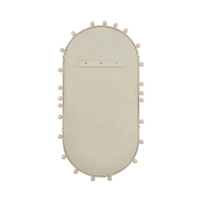 TOV Furniture Bubbles Ivory Large Oval Wall Mirror
