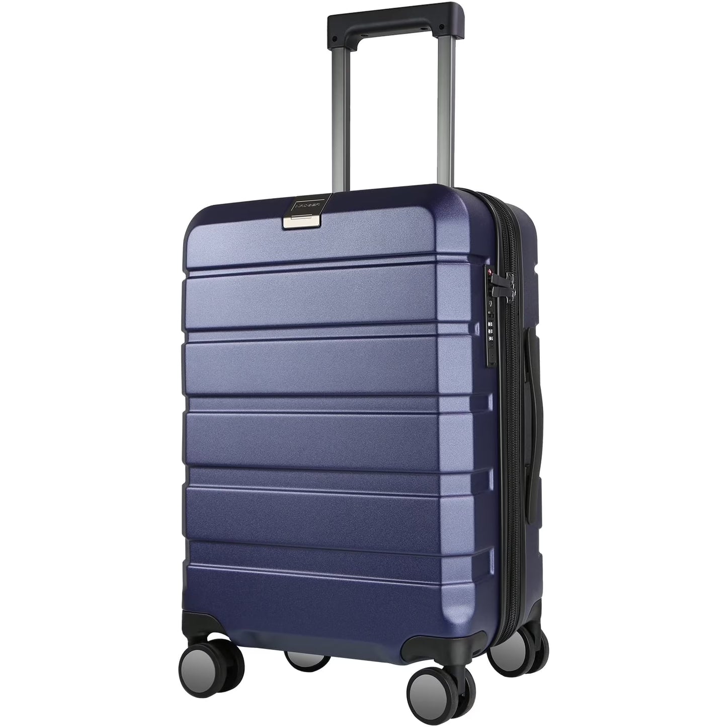 KROSER Carry On Luggage 20" Hardside Expandable with Spinner Wheels & Built-in TSA Lock, Durable Suitcase Rolling Luggage with USB Port, White