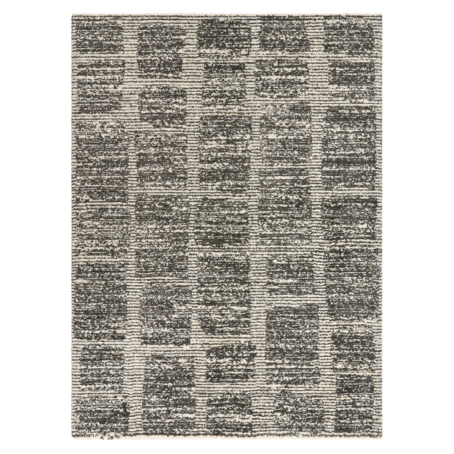 Foxwood Cozy Area Rug Collection, Alva Cream Charcoal