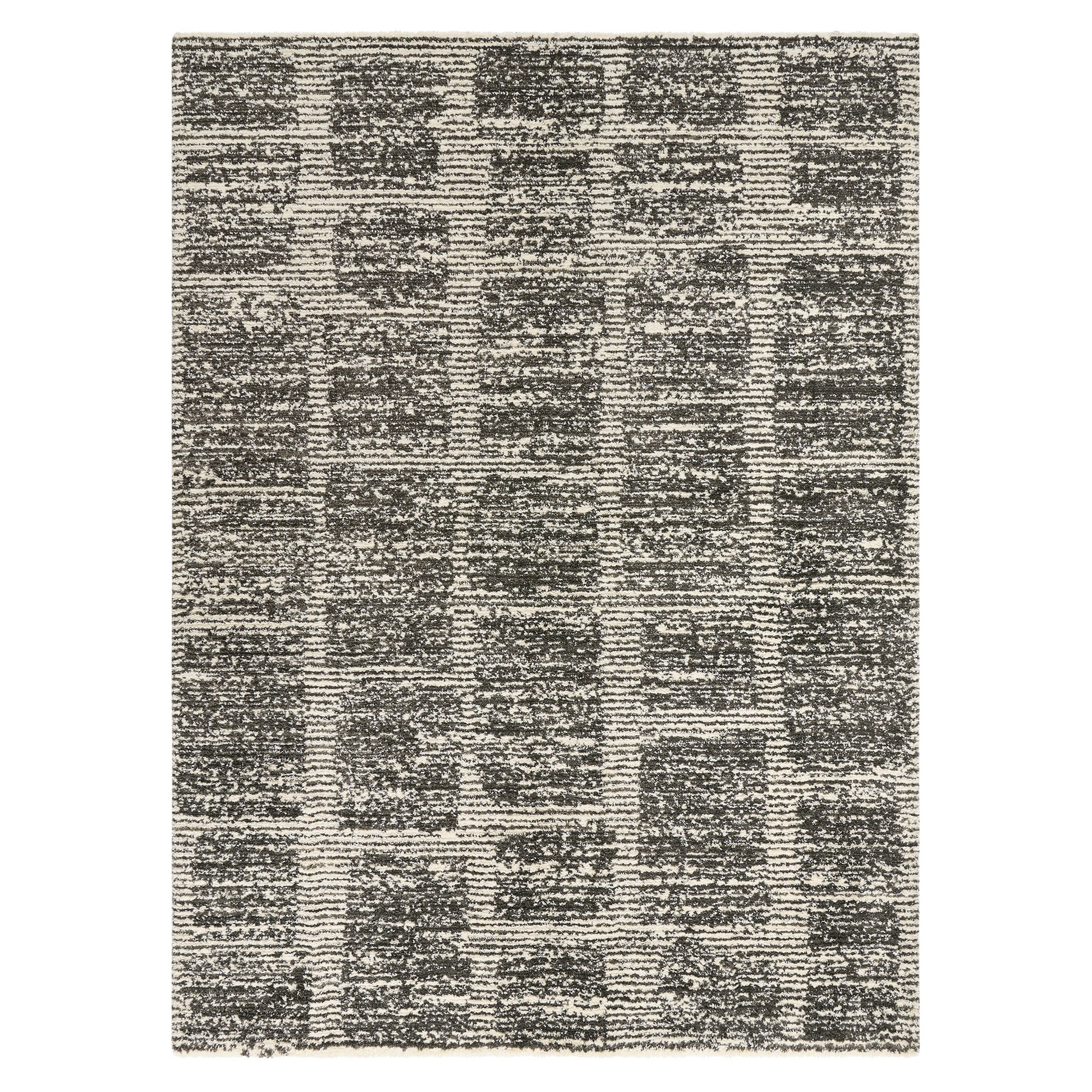 Foxwood Cozy Area Rug Collection, Alva Cream Charcoal