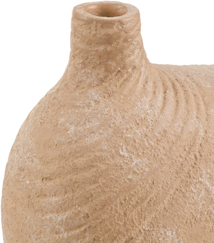 Mark& Day Vases, Joi Global Terracotta Flower Vase, Etched Papier-Mache Floor Vase for Flowers, Decorative Home Decor Accents for Living Room Bedroom Kitchen Office (12"H x 10"W x 6"D)