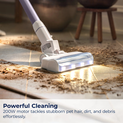 BISSELL PowerClean 200W Self-Standing Cordless Stick Vacuum, Carpet, Area Rugs, Hard Floor, Uphosltery, Tangle Free Brush Roll, Removeable Battery, Up to 40 minute run time, 4172