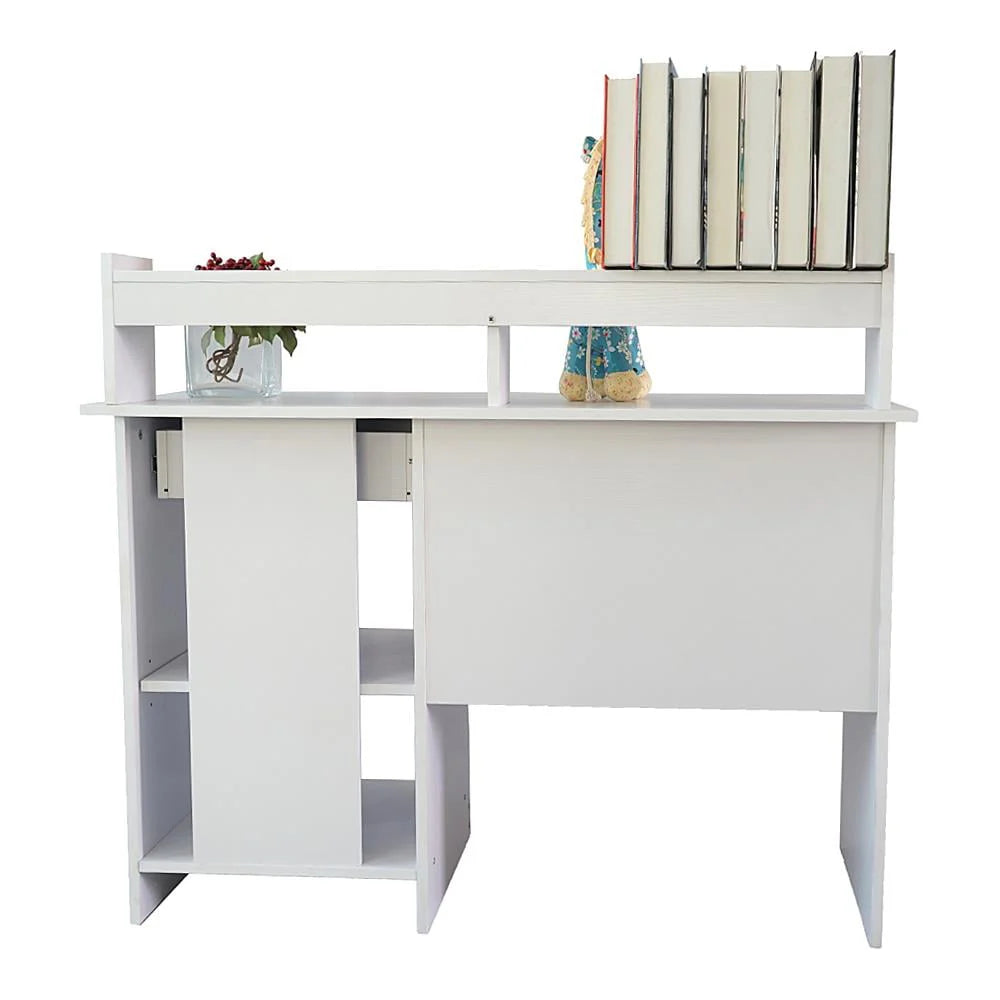 Winado Computer Desk Home Office Workstation Laptop Study Table with Drawer Keyboard Tray, White