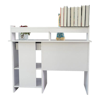 Winado Computer Desk Home Office Workstation Laptop Study Table with Drawer Keyboard Tray, White
