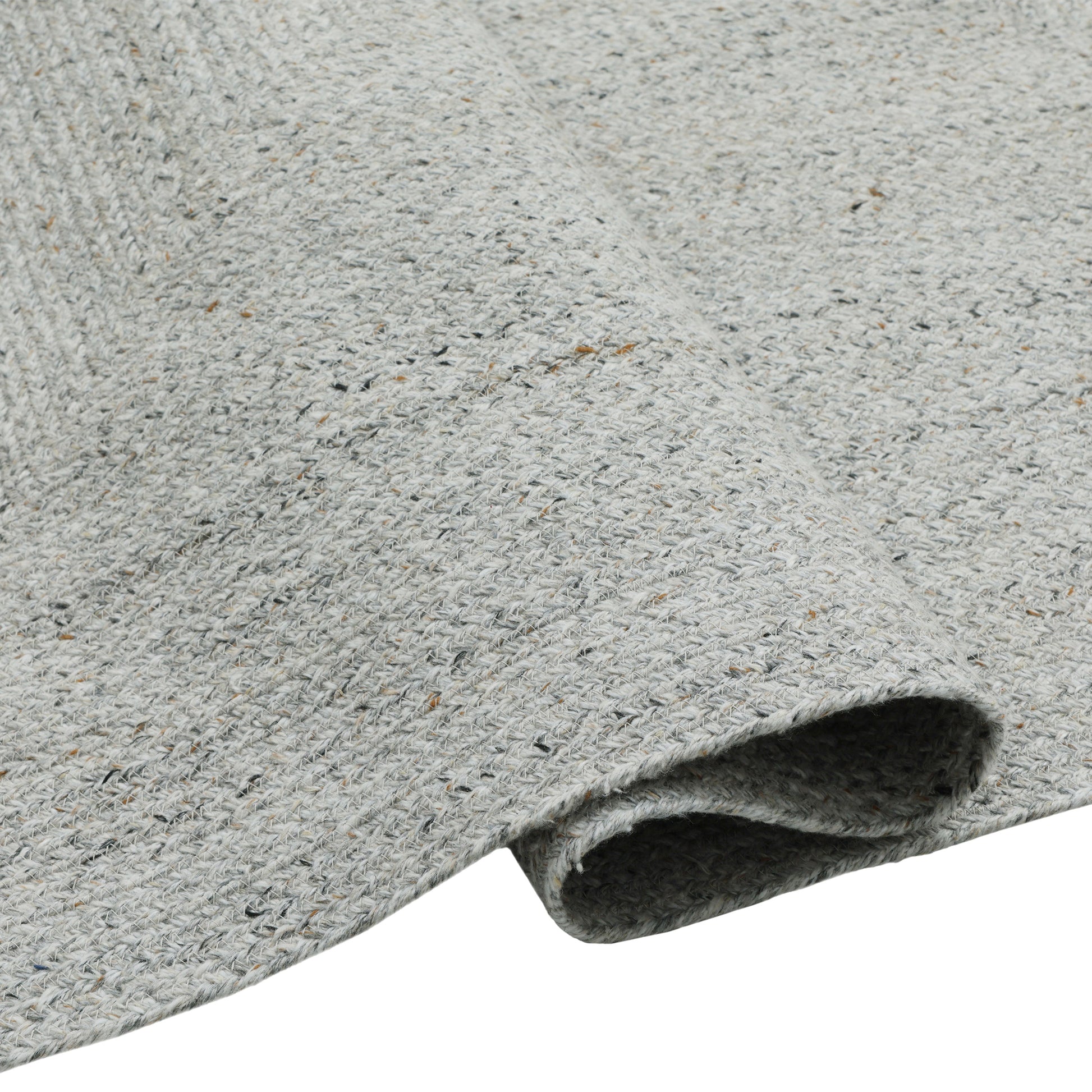 Obeetee Layla Braided Area Rug, Gray, 3' x 5'