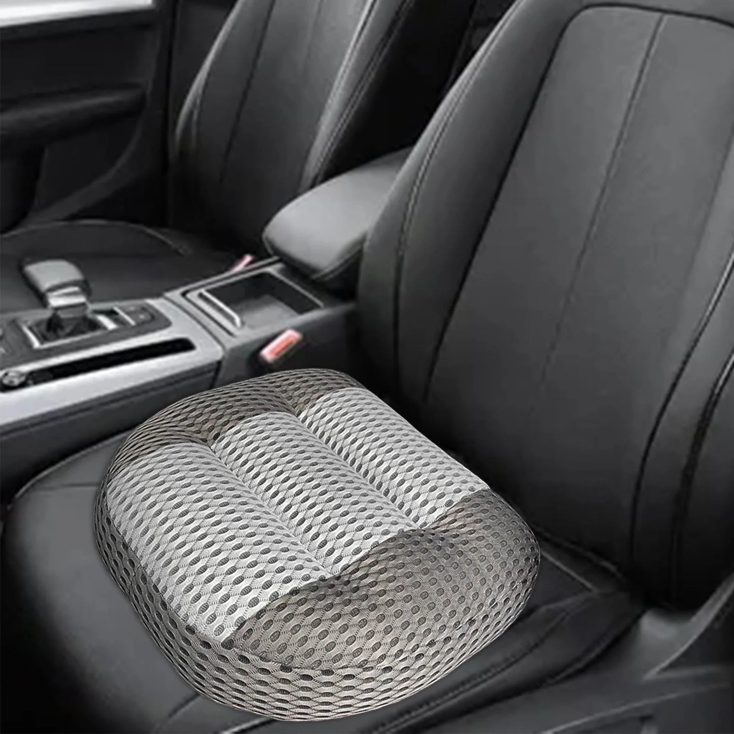 Car Booster Seat Cushion Heightening Height Boost Mat Anti Slip Thickened Cars Seat Pad Portable for Short Car Driver Adult Home Office Chair Gray