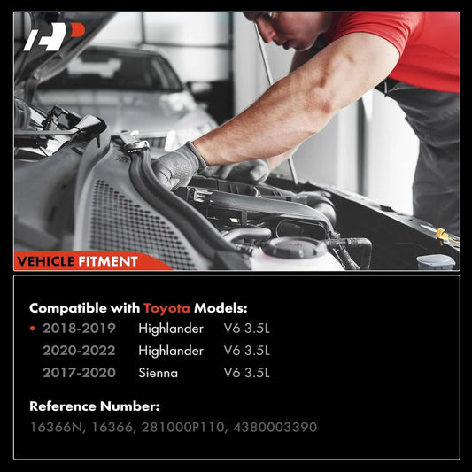 A-Premium Starter Motor Compatible with Toyota Highlander 2018-2022, Sienna 2017-2020, 3.5L, 12V 1.7KW 13-Teeth Counterclockwise, Replace# 281000P110, 4380003390