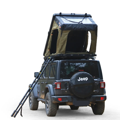 Naturnest Rooftop Tent Hardshell, Enlarged Area Roof Top Tent with Luggage Rack, Roof Tent for Vans, Jeeps, SUVs, Trucks, Camping Roof Tent Hard Shell Roof Tent, Camping, 2-3 Person Tent (Black)